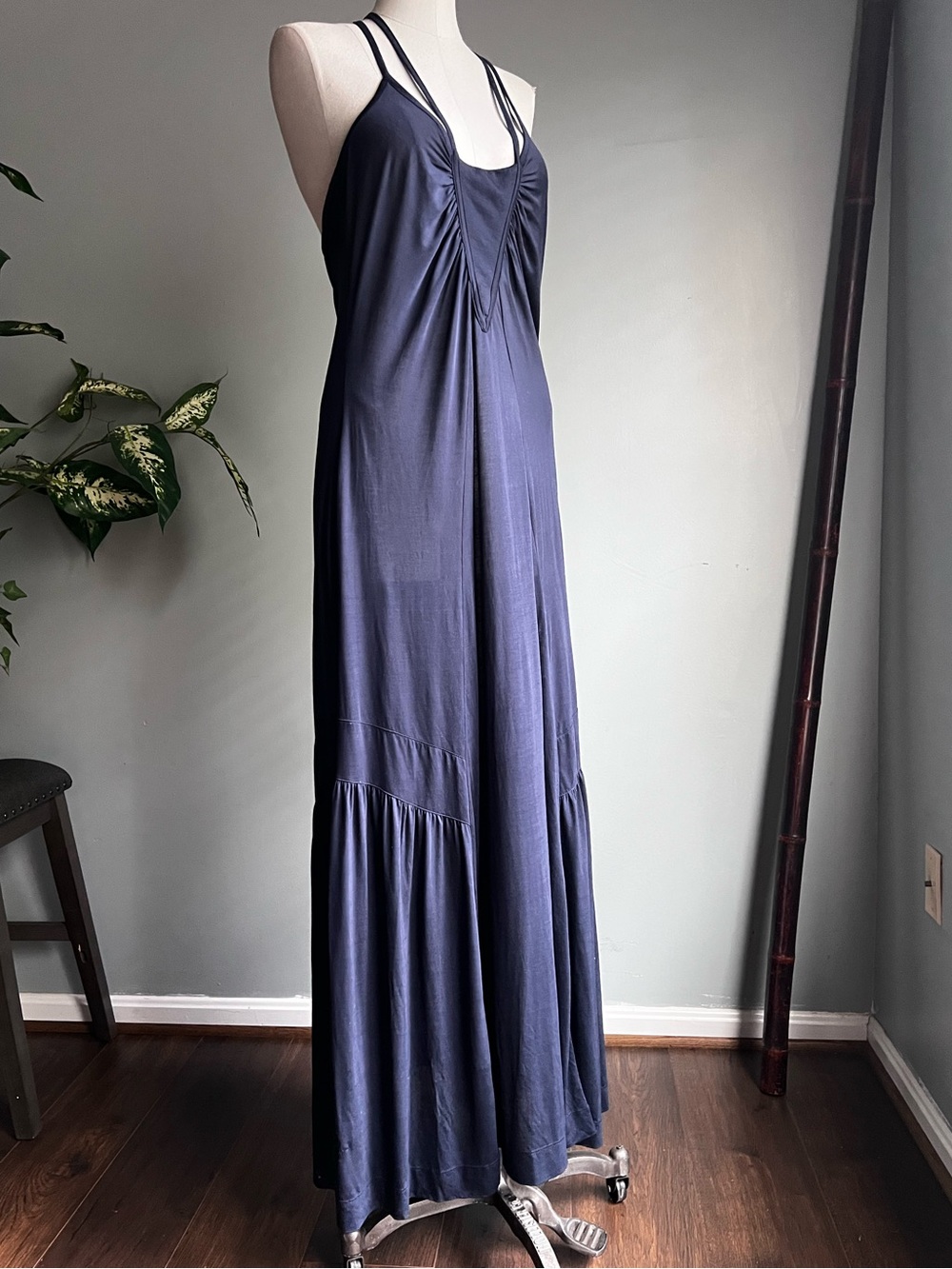 French Connection Navy Blue Strapped Maxi Dress Women’s Size 12